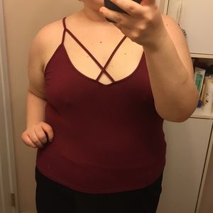 Plus Size Cropped Tank Top
